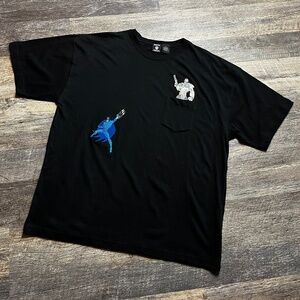 Vintage Batman Shirt Size XL Black 90's Pockeet Tee 1997 Warner Bros KC